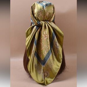 Olive Green Scarf S44